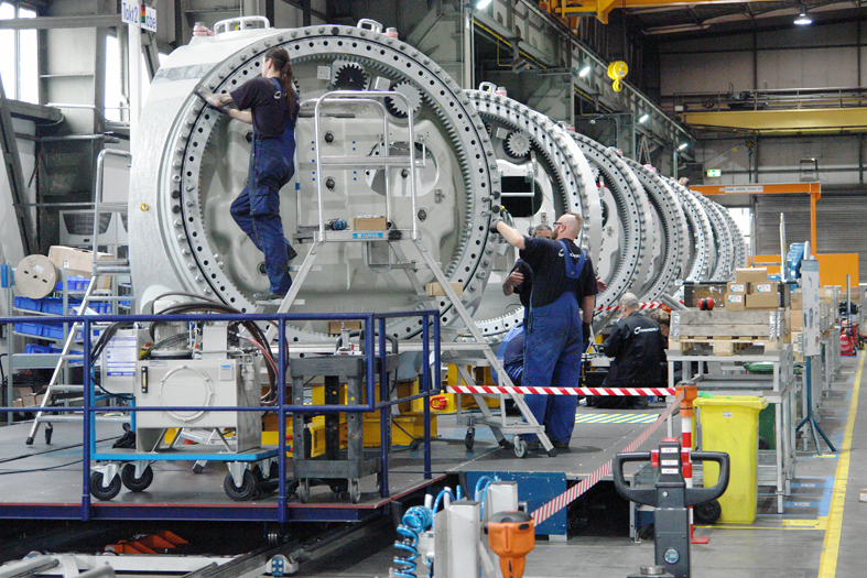 Nordex-Werk in Rostock vor dem Aus. Hersteller von Windkraftanlagen denkt über Verlagerung der Produktion ins Ausland nach.