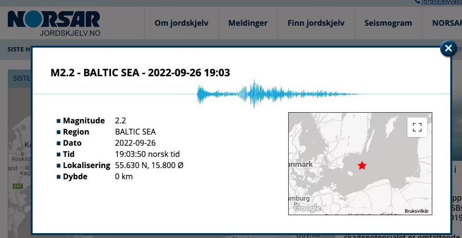 Schwedische Messstationen erfassen Explosionen. Gaspipelines Nord Stream 1 + 2  vermutlich durch Sabotage zerstört
