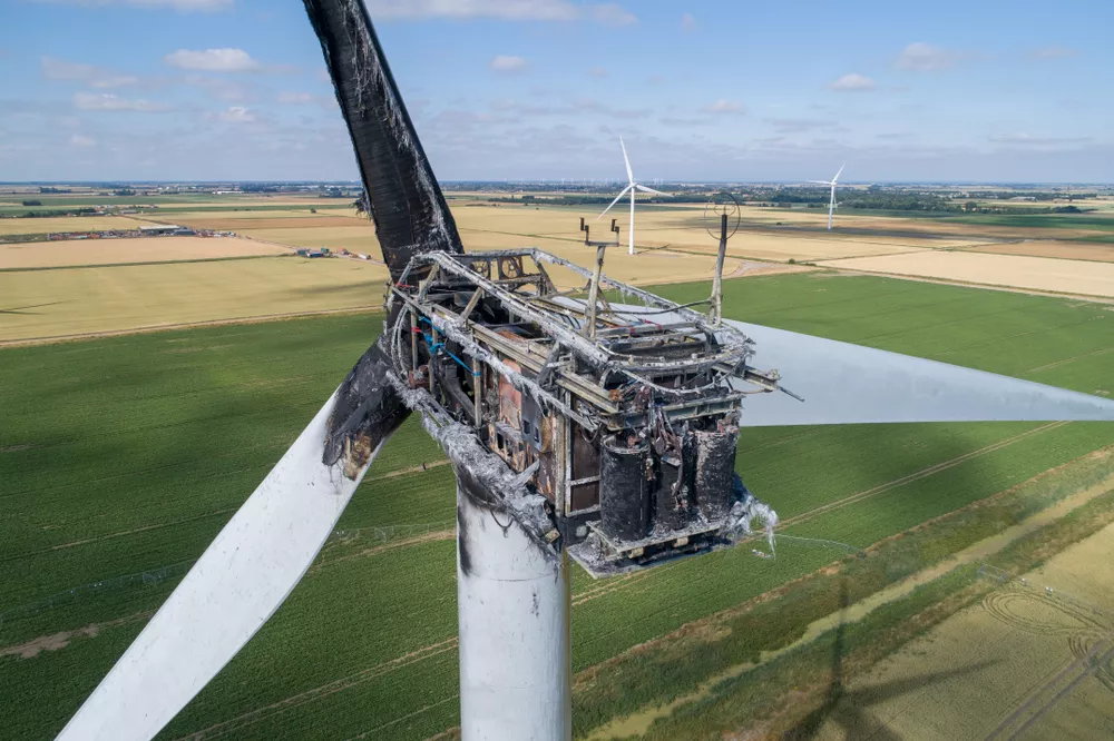 Brand in Windkraftanlage in Bad Bentheim: Sachschaden von einer Million Euro - NABU warnt vor Windparks in Waldgebieten