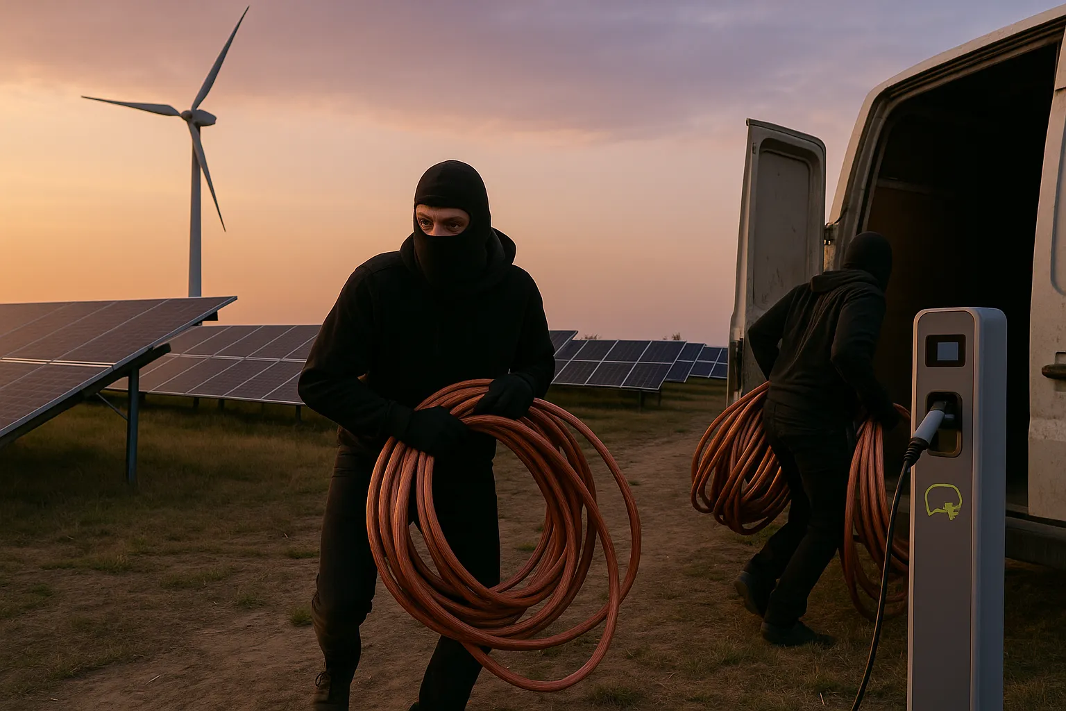 Immer mehr Kabel gestohlen – Diebe plündern Windräder, Solaranlagen und Ladesäulen