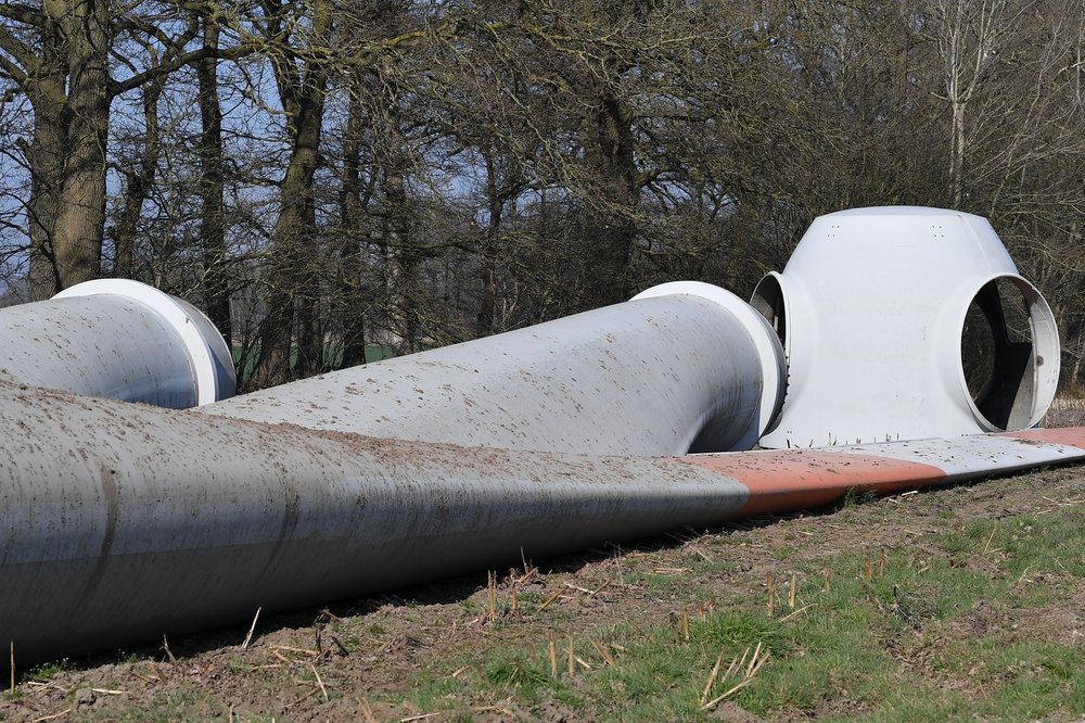 Ungelöstes Recyclingproblem: Windrad-Schrott belastet Deponien. Besonders Rotorblätter gelten als kaum verwertbar