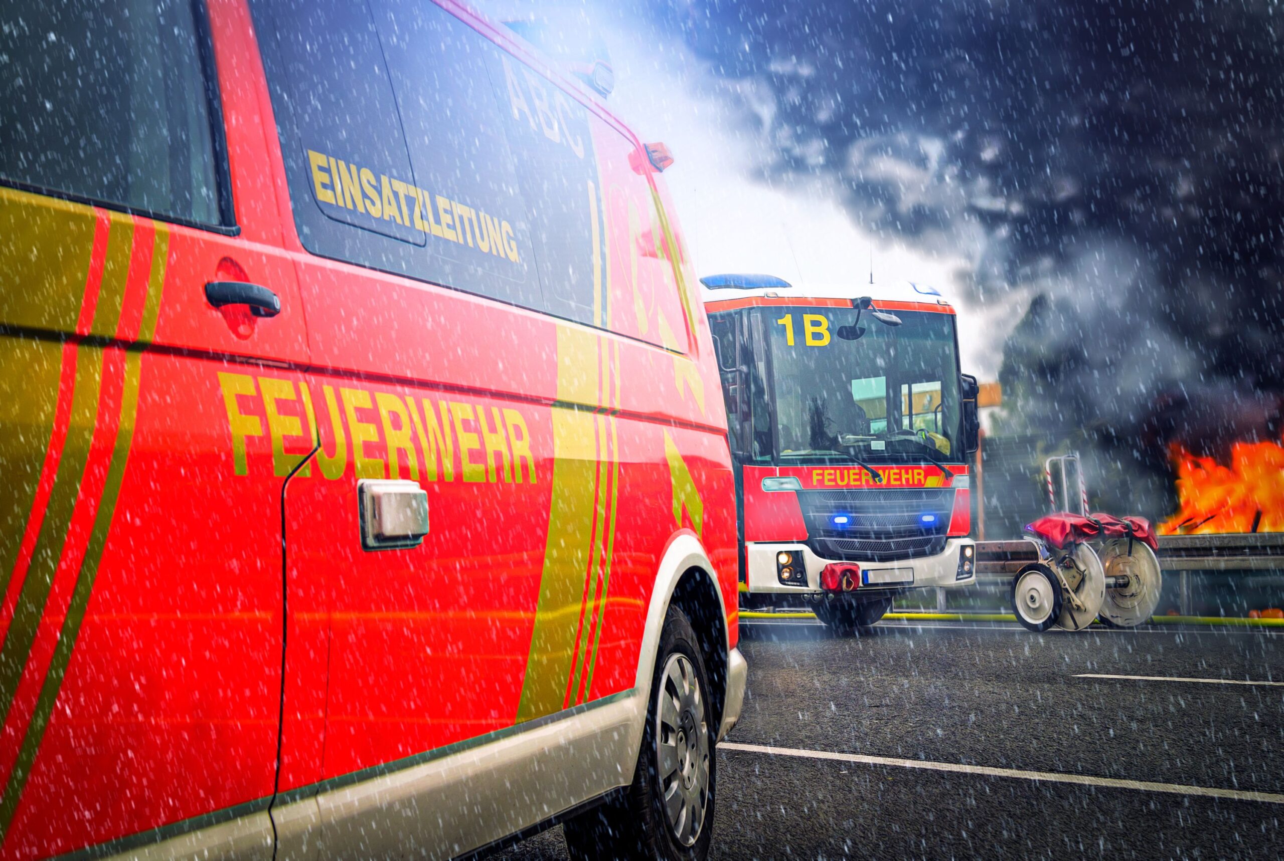 A battery fire in an electric truck paralyzed the A46 motorway for hours