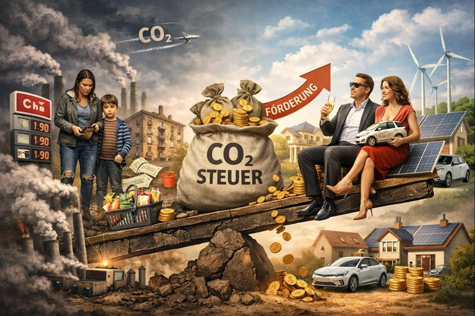 CO2-Abgabe 2025: Staat kassiert 21,4 Milliarden Euro – Geringverdiener tragen die Hauptlast