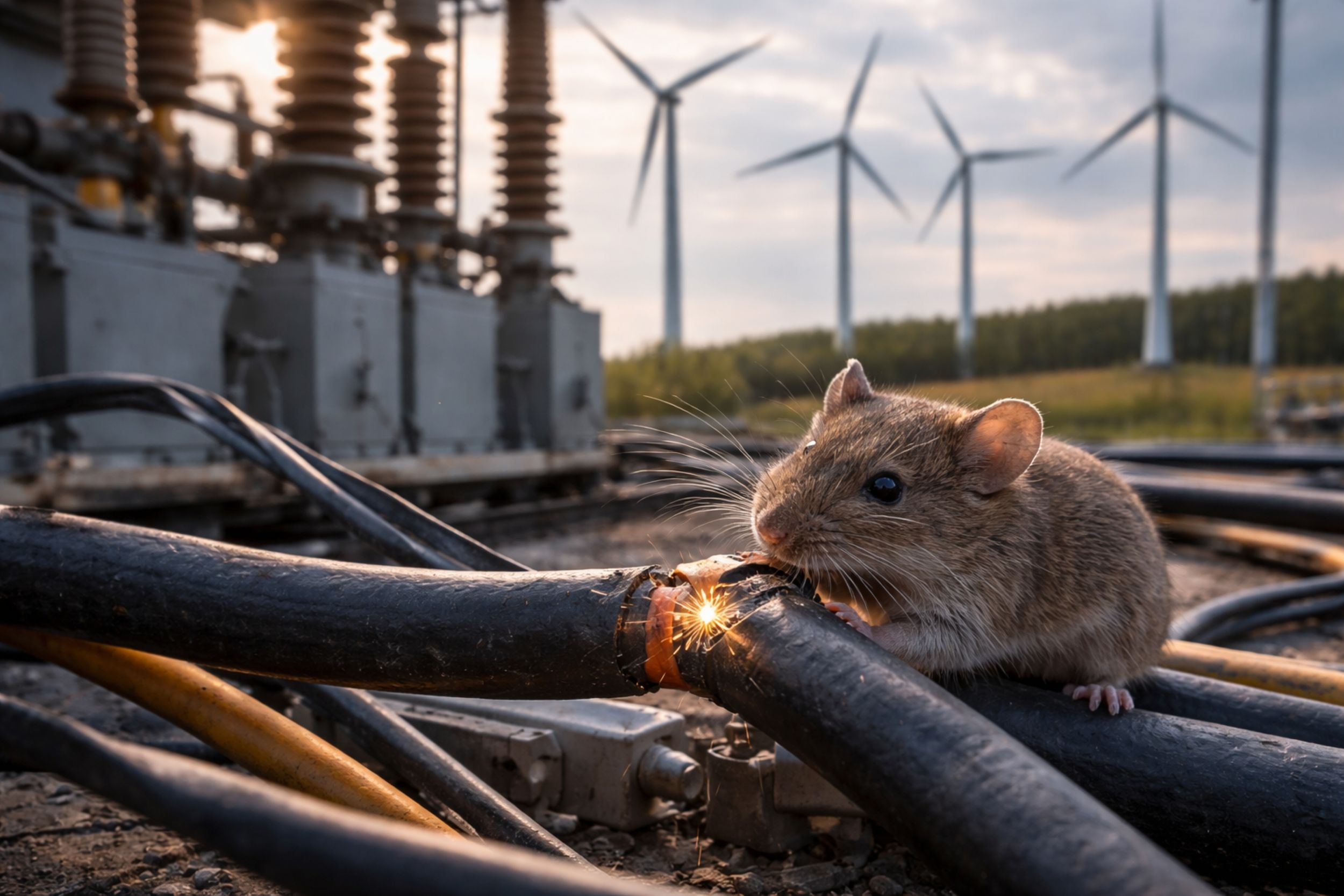 Kleiner Nager legt kompletten Windpark lahm