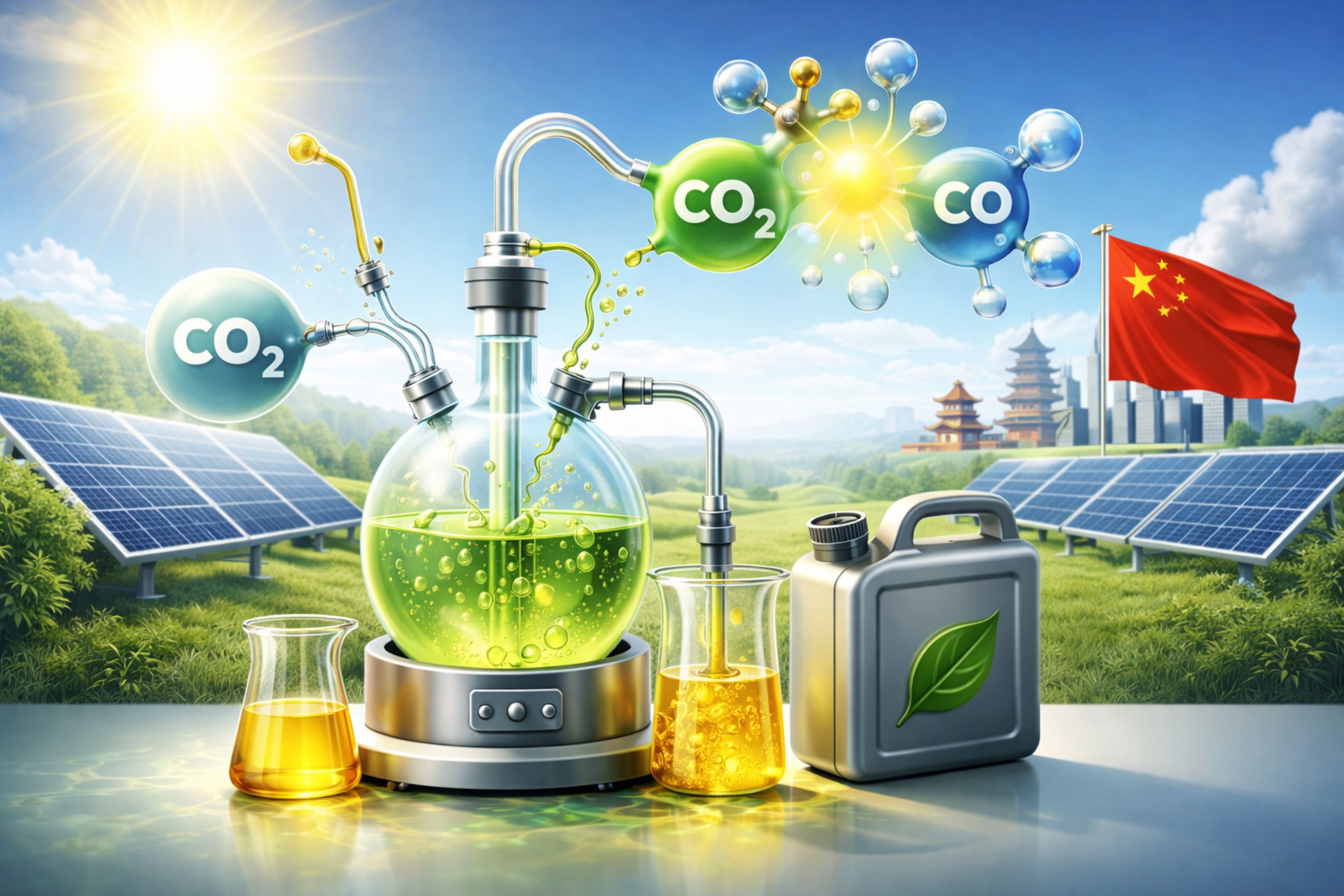 Durchbruch bei synthetischen Kraftstoffen – China wandelt CO₂ mit Sonnenlicht um