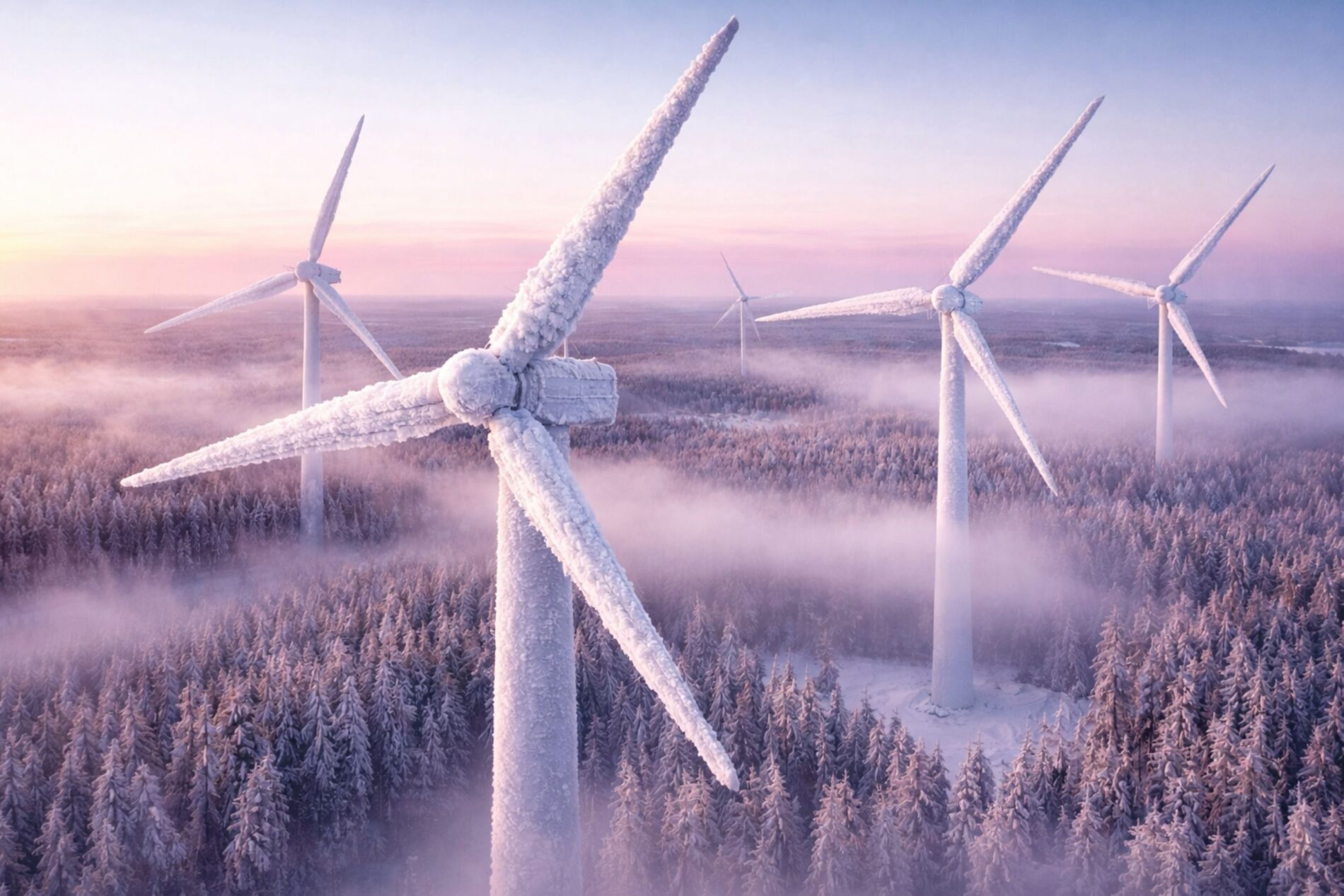 Vereisung stoppt Finnlands Windkraft - Kältewelle legt Turbinen still, Strompreise steigen und Ersatzkraftwerke müssen einspringen