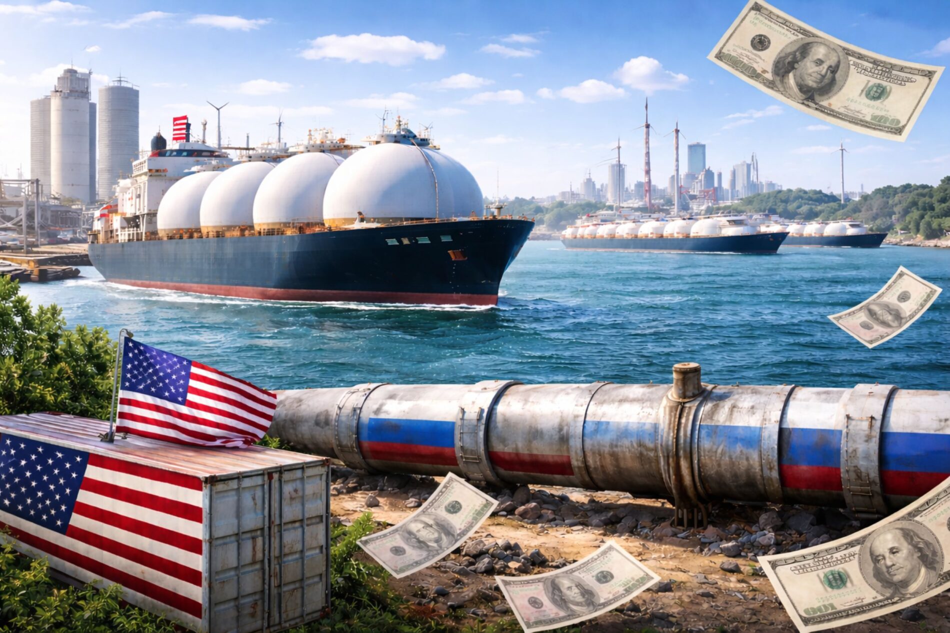 Nach dem Verbot von russischem Gas droht Europa jetzt eine neue teure Abhängigkeit von amerikanischem LNG