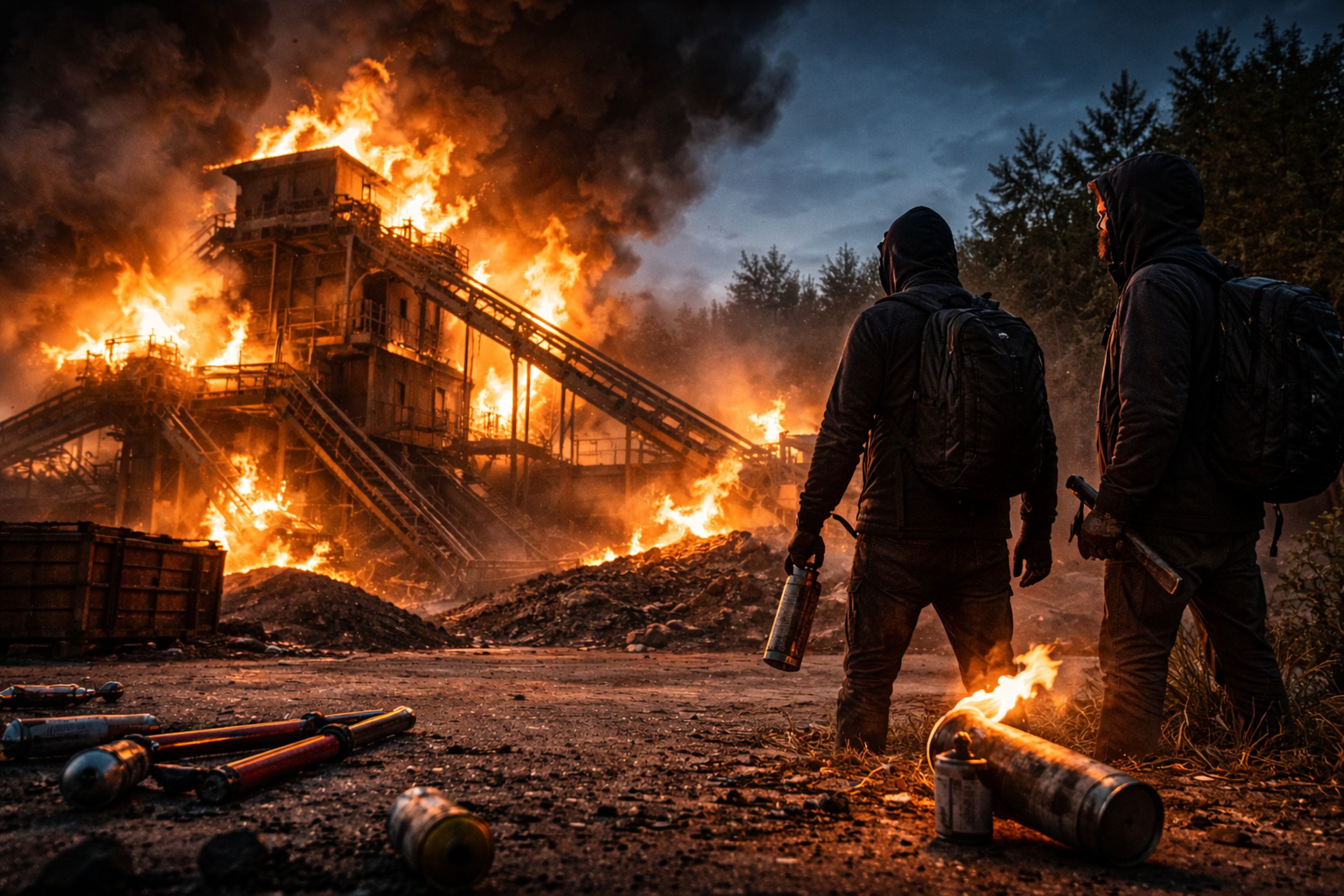 Attacke auf Asphaltwerk in Wandlitz – wieder linksextremistischer Brandanschlag bei Berlin