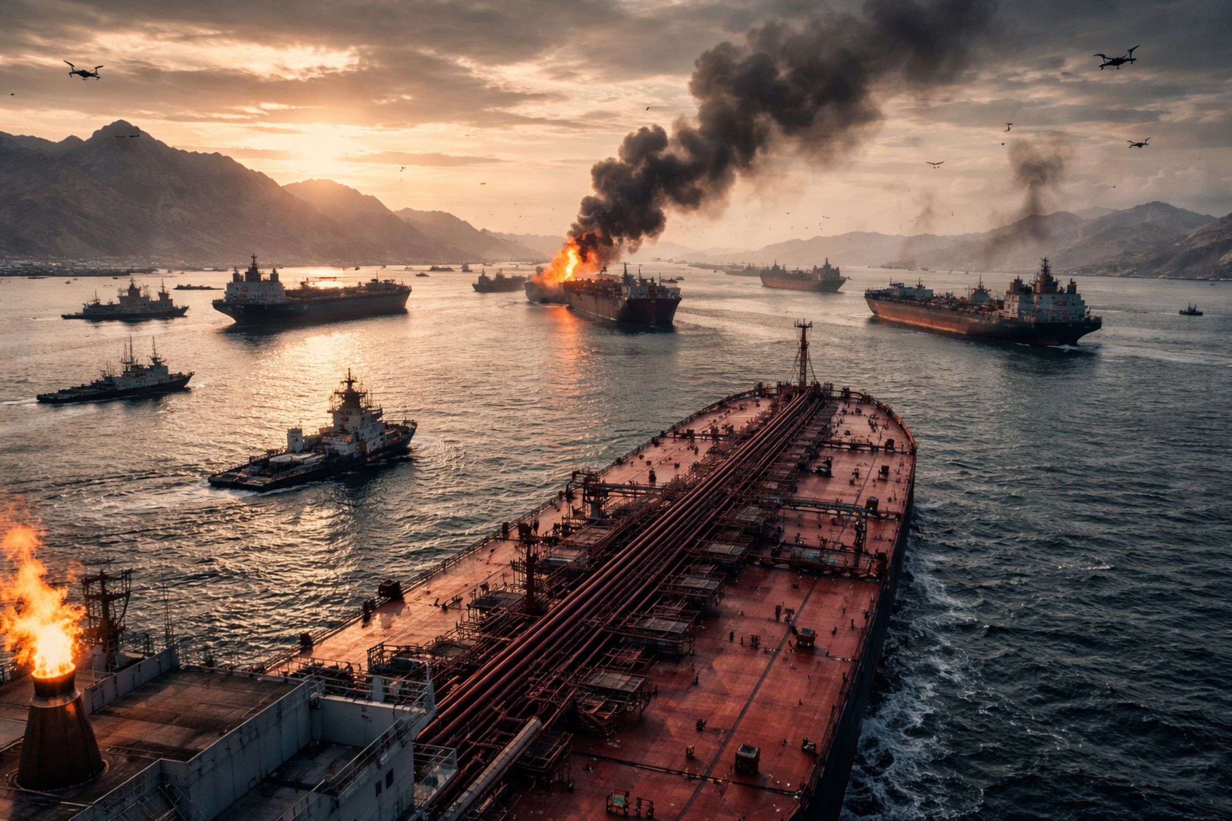 Ölkrise im Persischen Golf –  blockierte Straße von Hormus legt Weltmärkte lahm