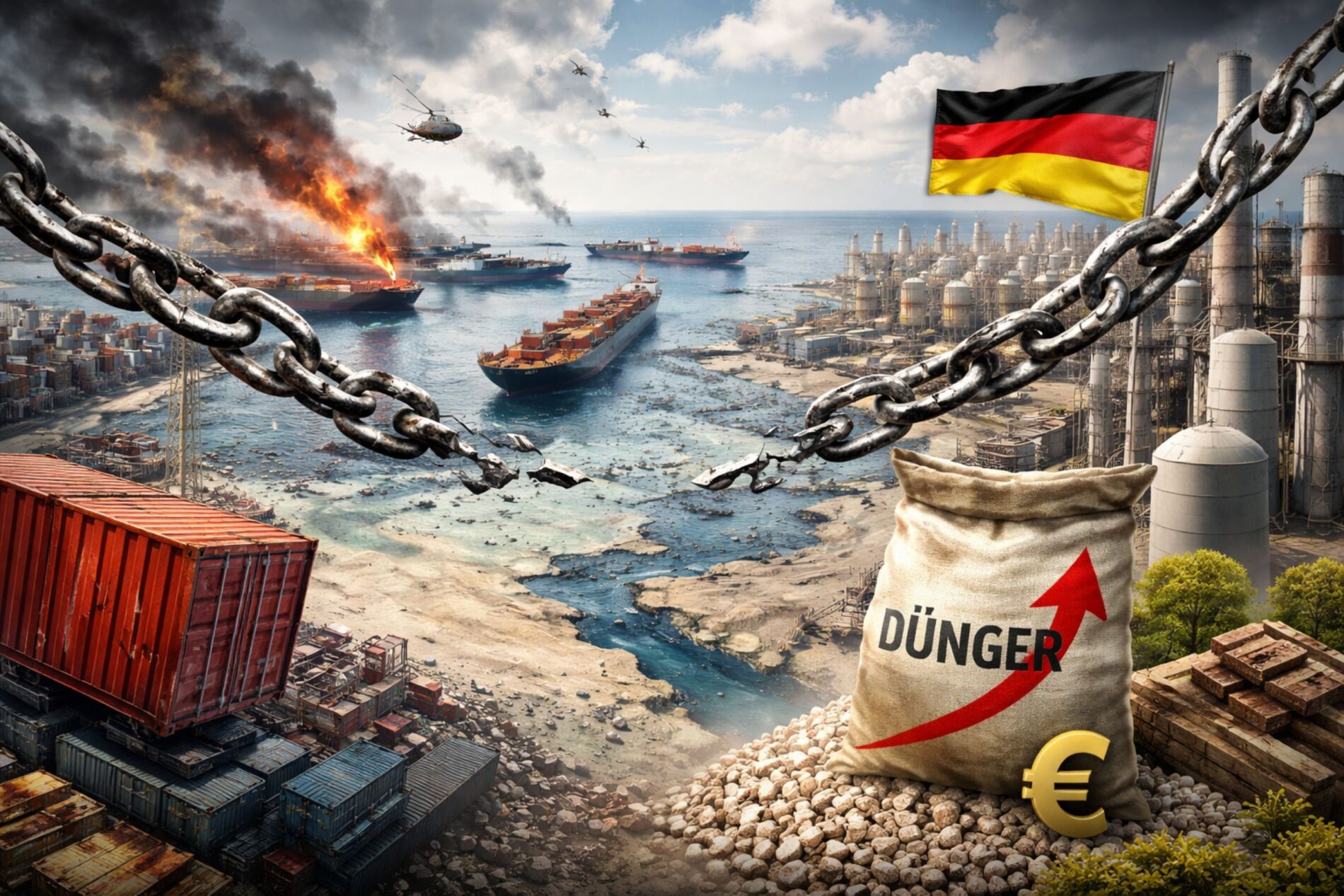 Iran-Krieg belastet die weltweiten Lieferketten: Chemiebranche warnt vor Engpässen -China greift nutzt Sicherung der Versorgung Reserven 