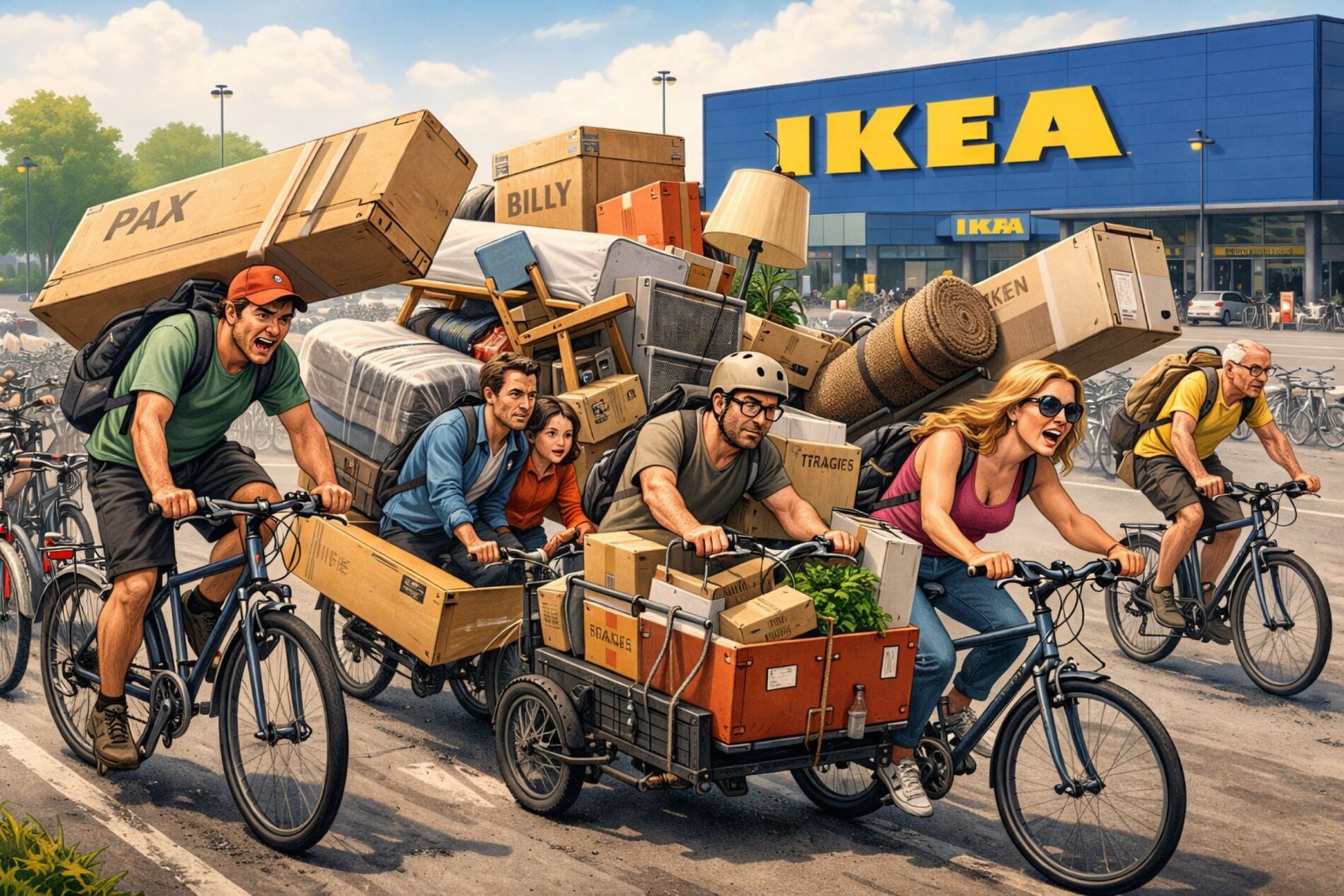 Norwegens Klima- und Verkehrspolitik zwingt IKEA zu mindestens 1099 Fahrrad-Abstellplätzen und erlaubt nur noch 183 Parkplätze für Autos