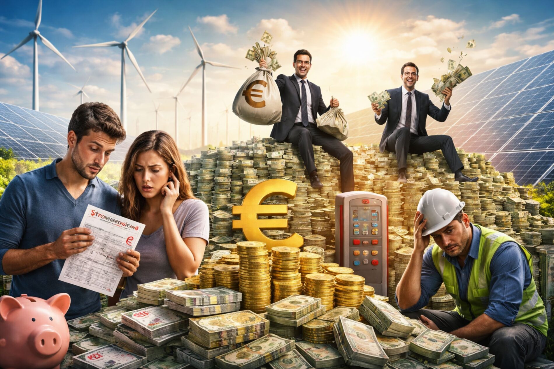 Von wegen Wind und Sonne schicken keine Rechnung - im Jahr 2025 flossen 16,5 Milliarden Euro Subventionen für überschüssigen Strom