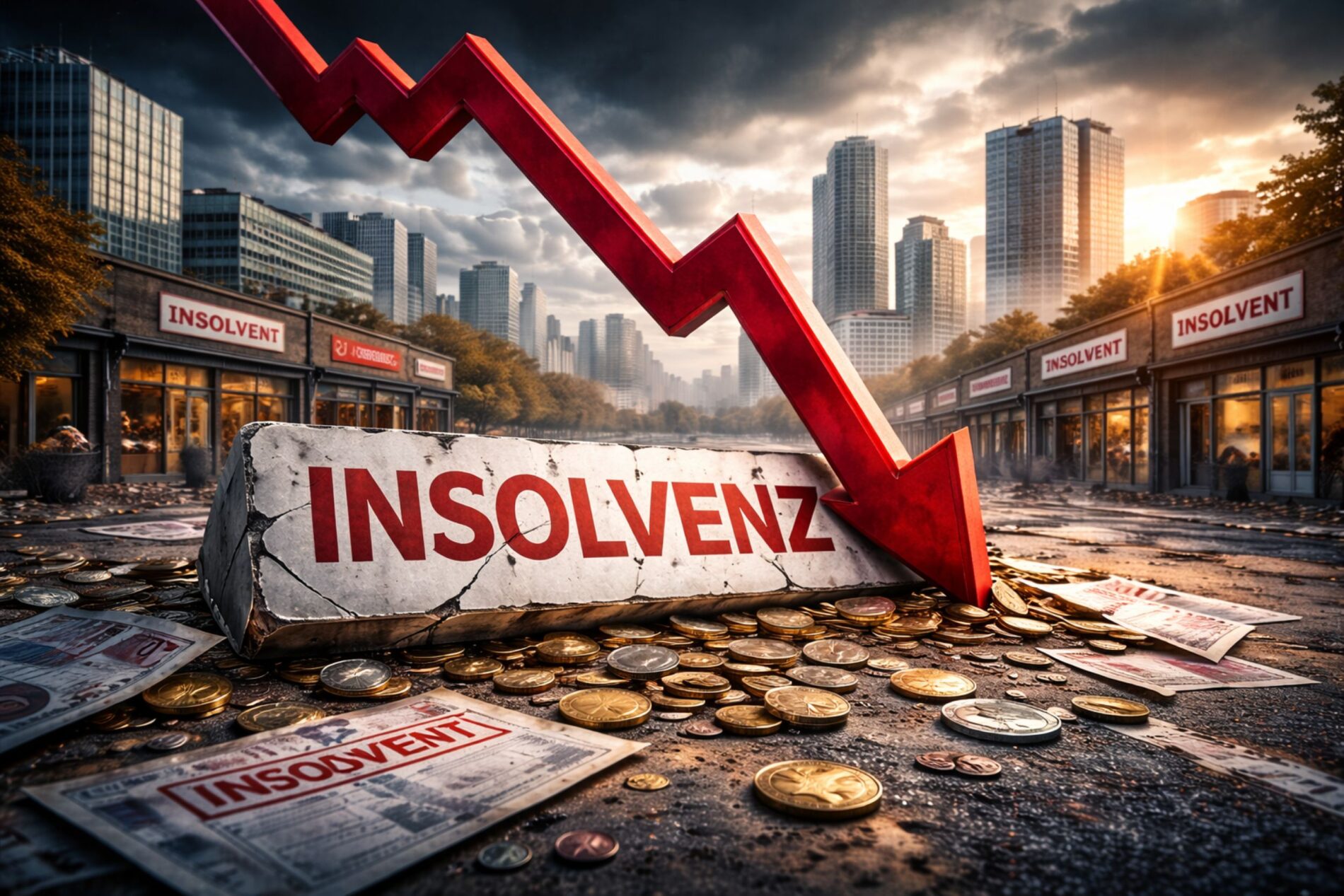 Insolvenzwelle in Deutschland: 24.000 Firmenpleiten im Jahr 2025 - alle 20 Minuten meldete ein Unternehmen Insolvenz an