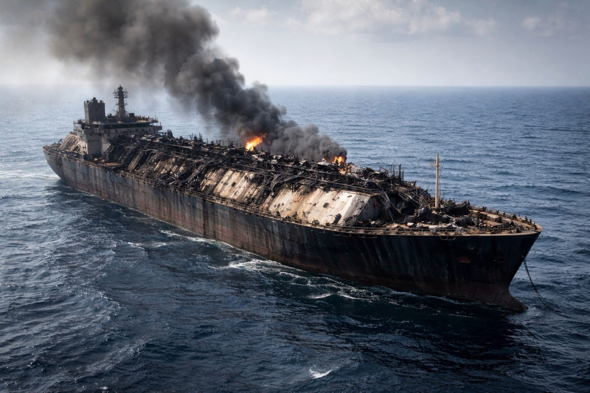 Nach Explosion auf der „Arctic Metagaz“ treibt der LNG-Tanker weiter durchs Mittelmeer und gefährdet Schiffe nahe Malta und Lampedusa