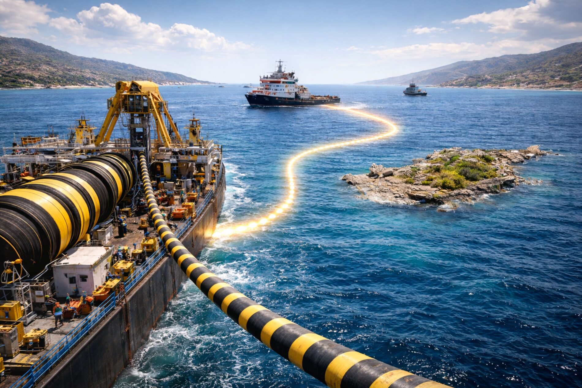 Trotz 657,9 Millionen Euro EU-Förderung droht das Mittelmeer-Stromkabel von Griechenland nach Zypern zu scheitern