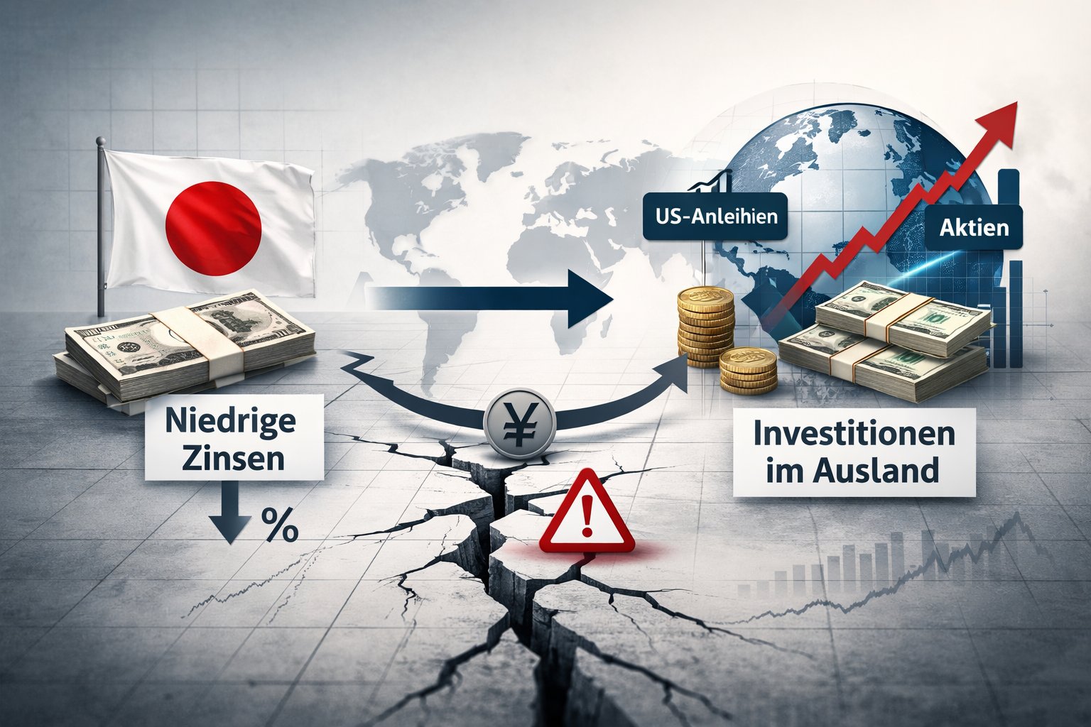 Japan's debt and the central bank's interest rate turnaround could put pressure on stock markets, bonds and the German market.