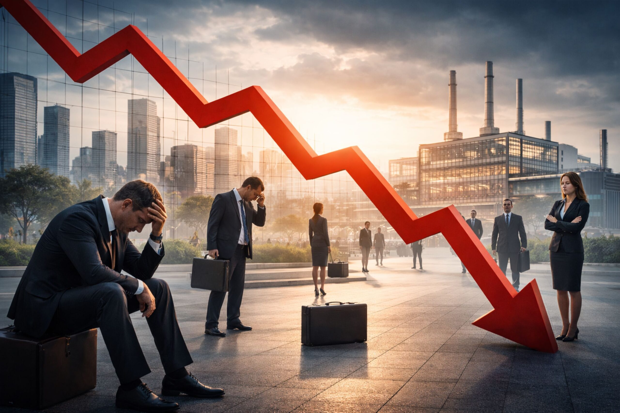 Deutsche Wirtschaft rutscht tiefer in die Krise – Stimmung erreicht neuen Tiefpunkt