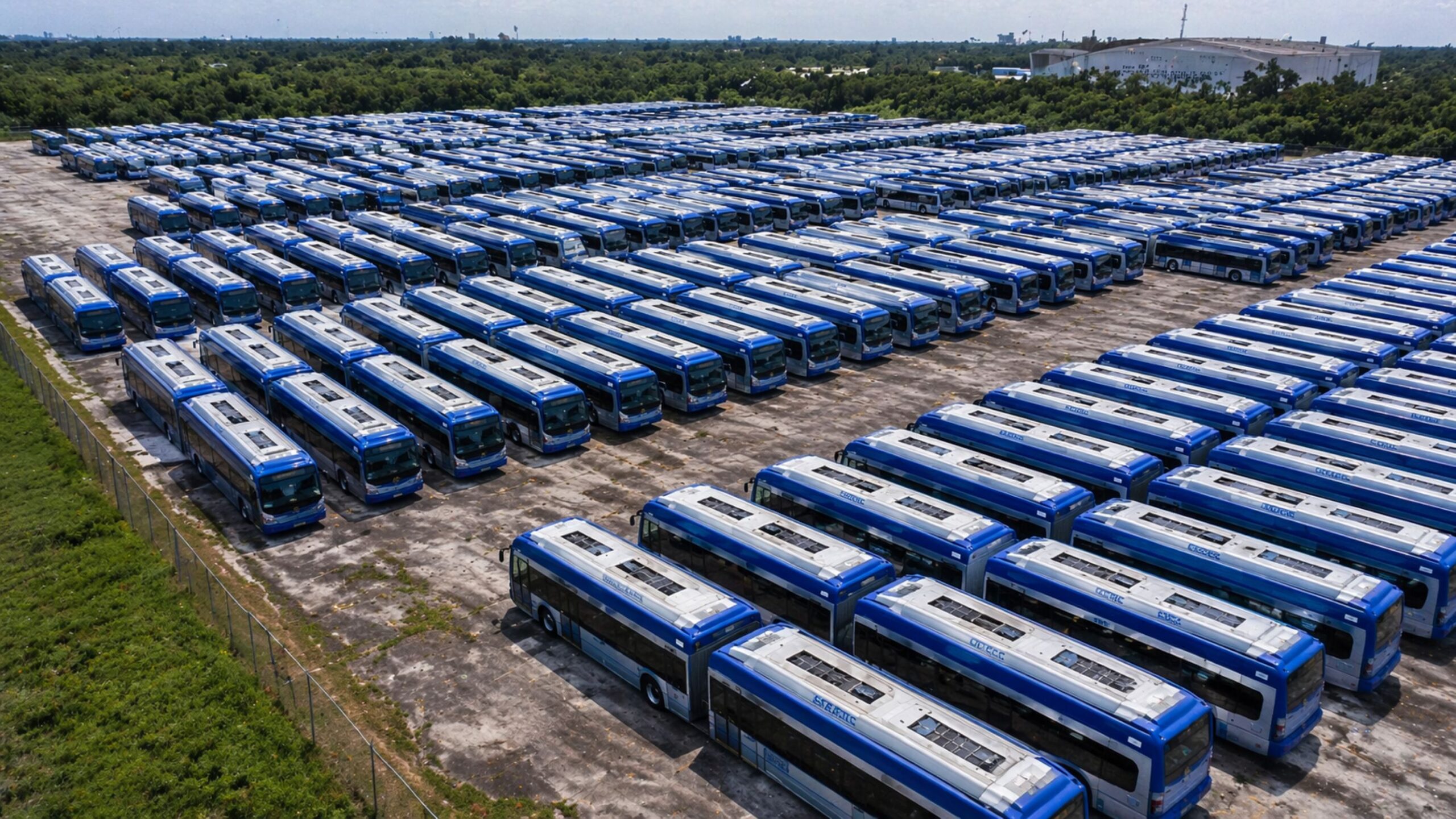Rund 100 Elektrobusse für 96 Millionen Dollar verrotten in Florida auf Deponie