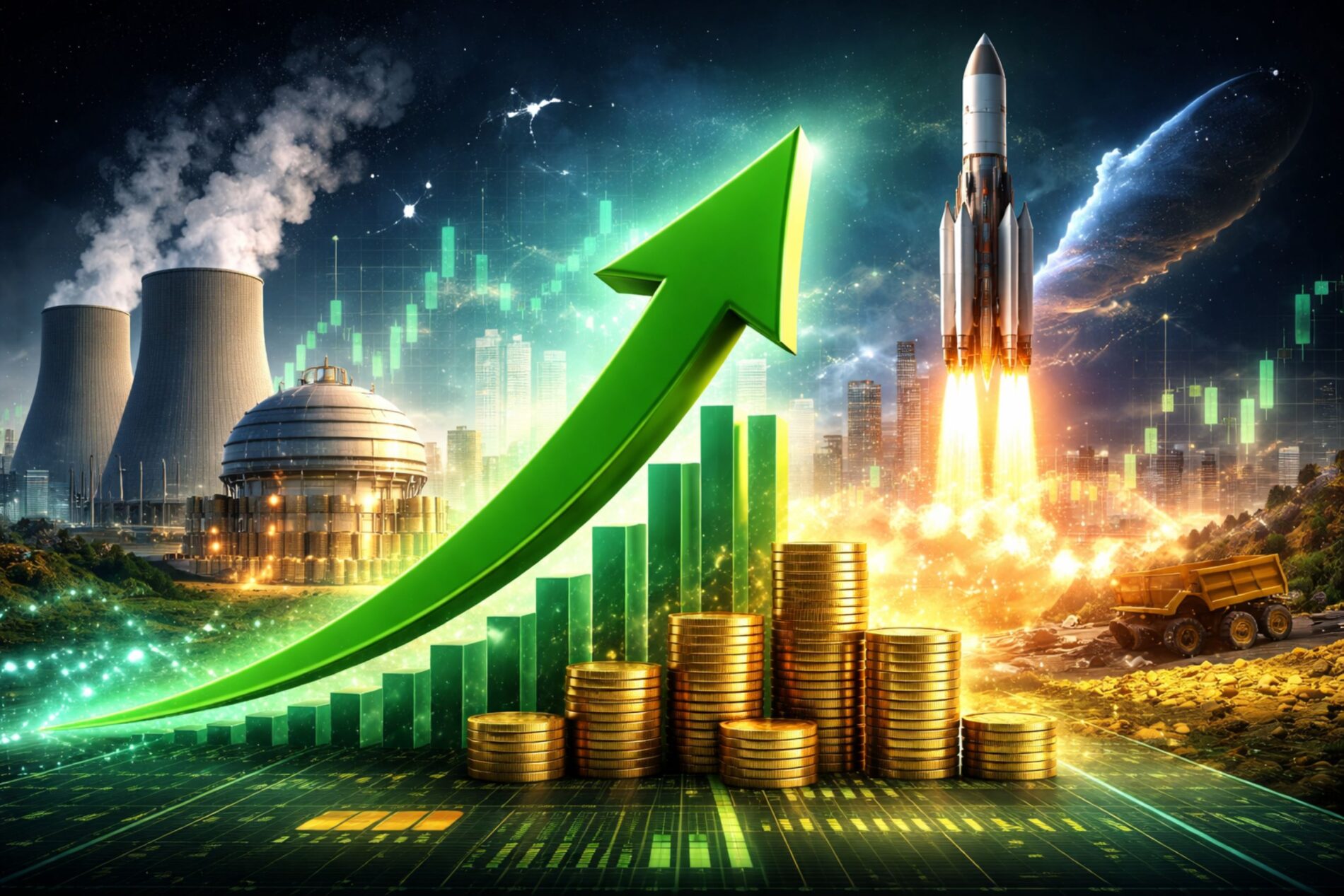 Aktienrallye bei Atomwerten:  Kernkraft Raumfahrt und Uranfantasie treiben Oklo, NuScale, Rolls-Royce und X-Energy an