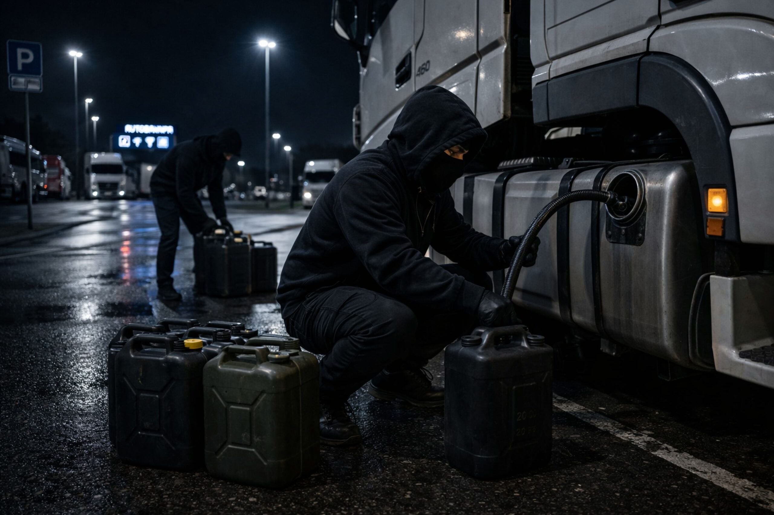 Bankraub war gestern –  jetzt pumpen Diebe Diesel nachts aus Lkw-Tanks