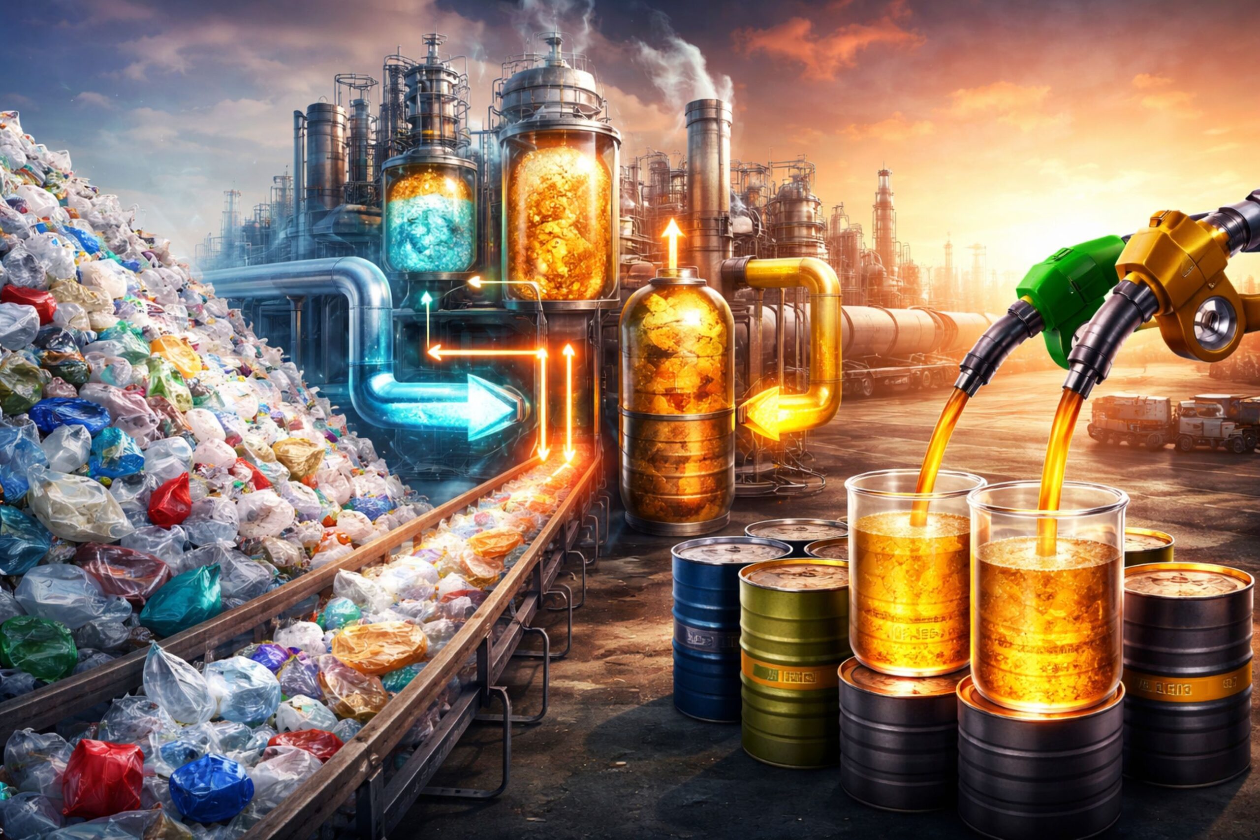 Plastikmüll wird zu Treibstoff – Forscher entwickeln Verfahren bei Temperaturen unter 200 Grad