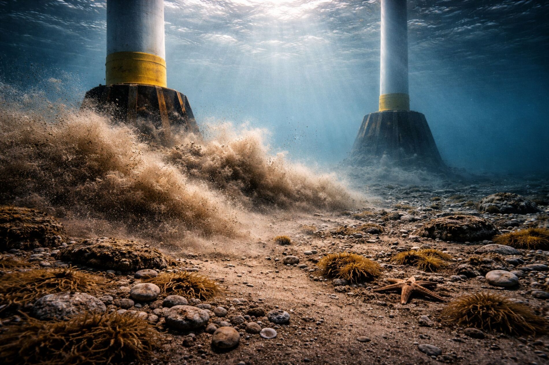 Offshore wind farms are having a massive impact on the North Sea: New study documents severe changes in sediment deposition