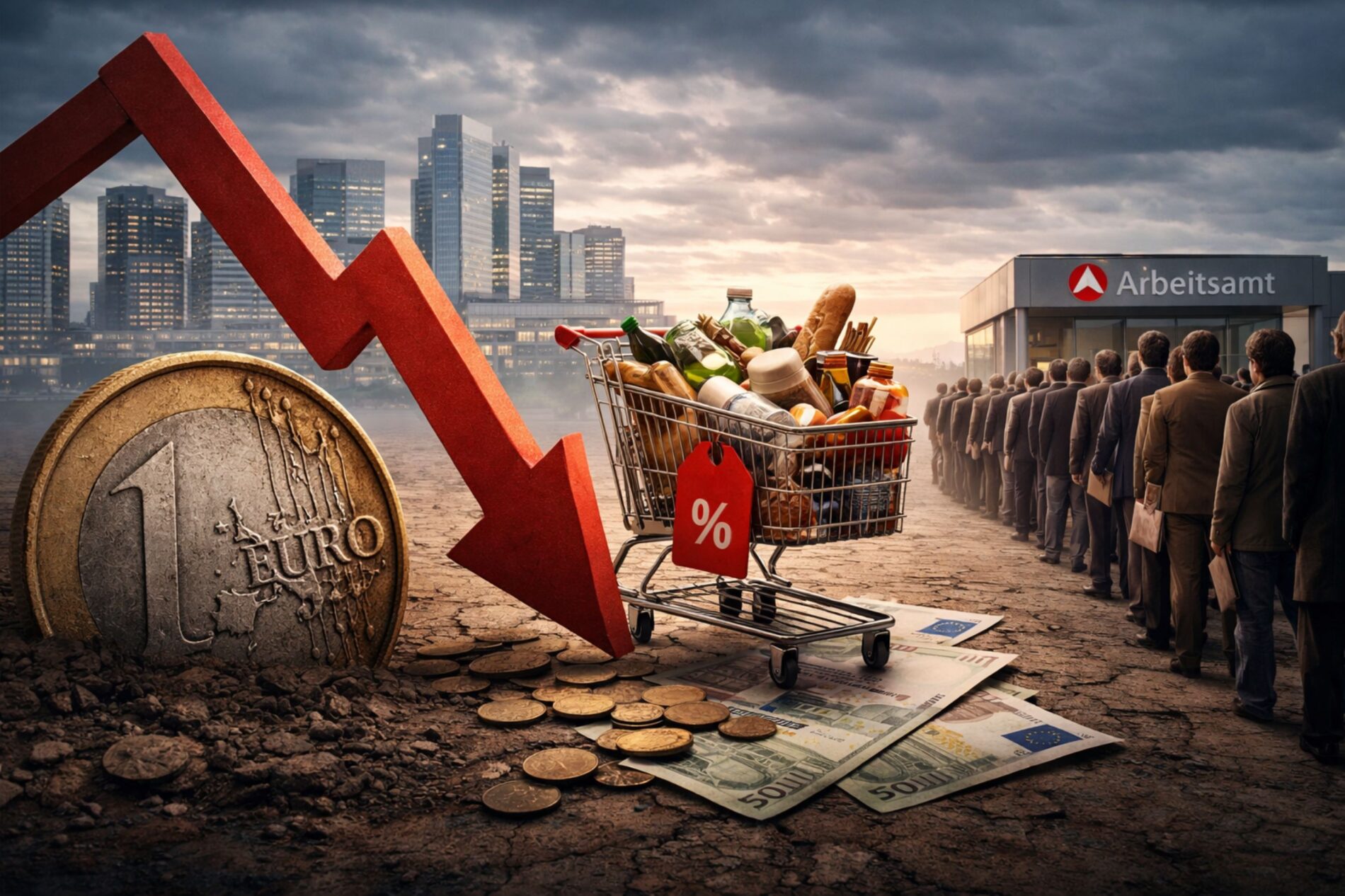 Neue Wirtschaftsprognosen warnen vor schwachem Wachstum, hoher Inflation und mehr Arbeitslosigkeit in Deutschland