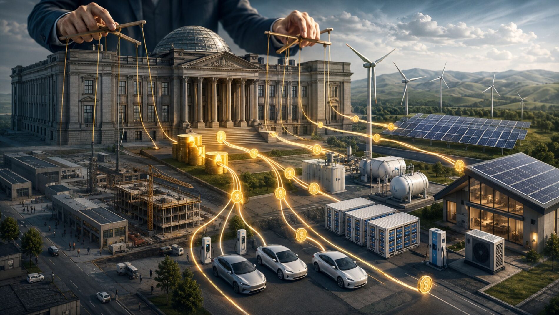 Subventionen, Energiepolitik und Schulden machen den Staat zum Lenker der Wirtschaft und drängen freie Marktkräfte zurück