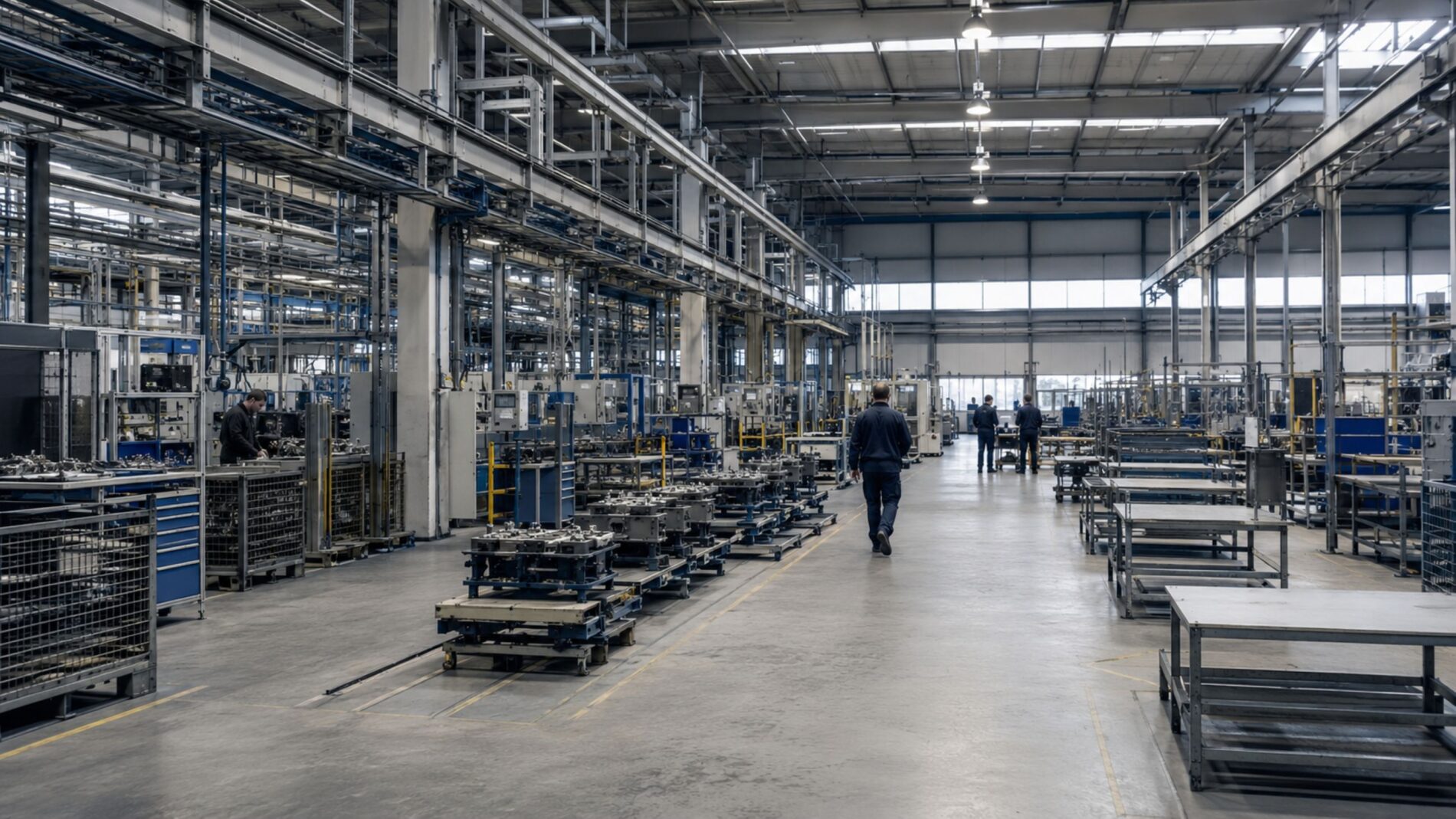 Deutschlands Industrie verliert binnen eines Jahres 124.000 Stellen. Die Beschäftigung sinkt auf ein Zehnjahrestief