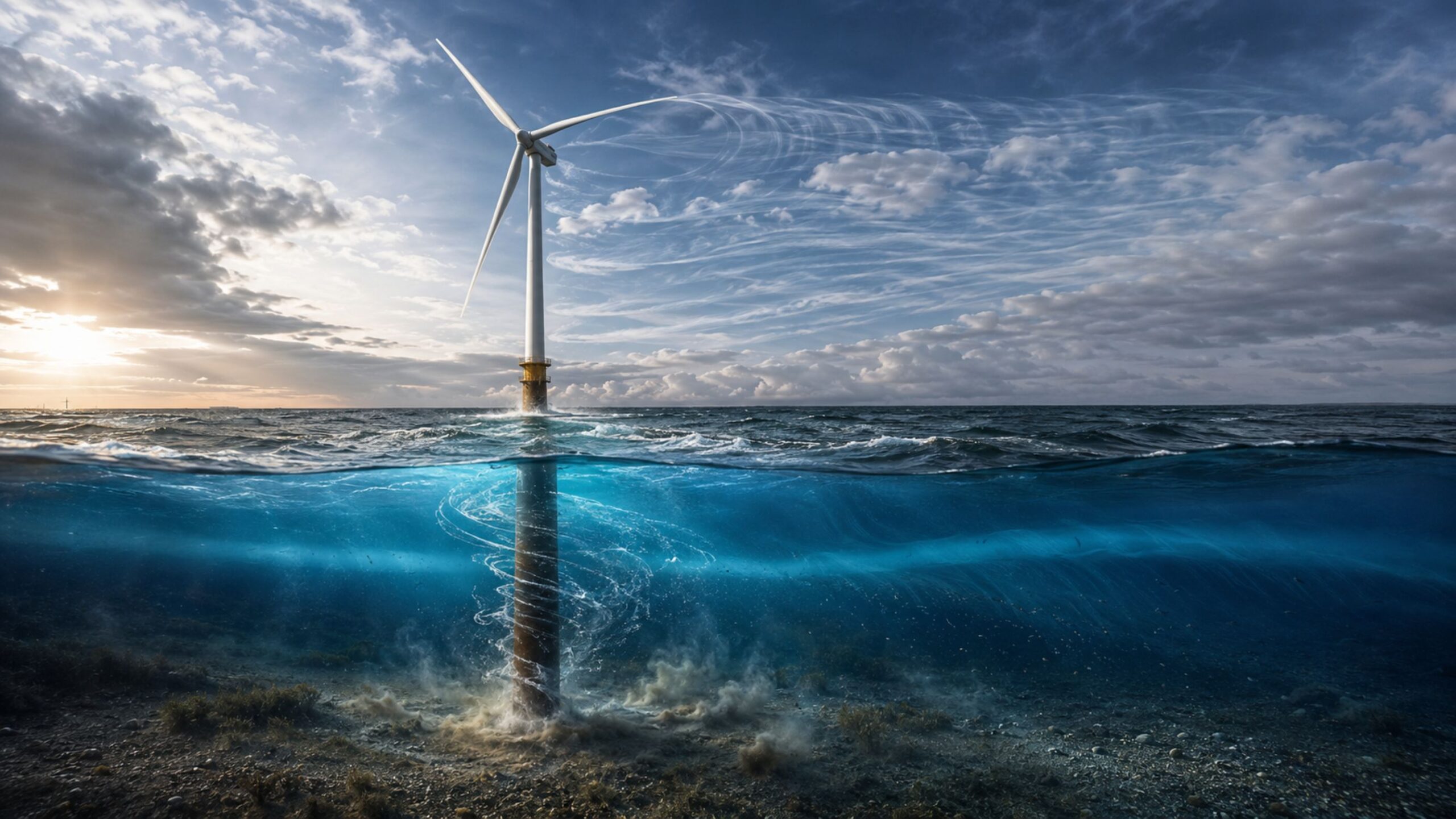 Der Einfluss von Offshore-Windparks auf Strömungen, Temperaturen und Meeresböden