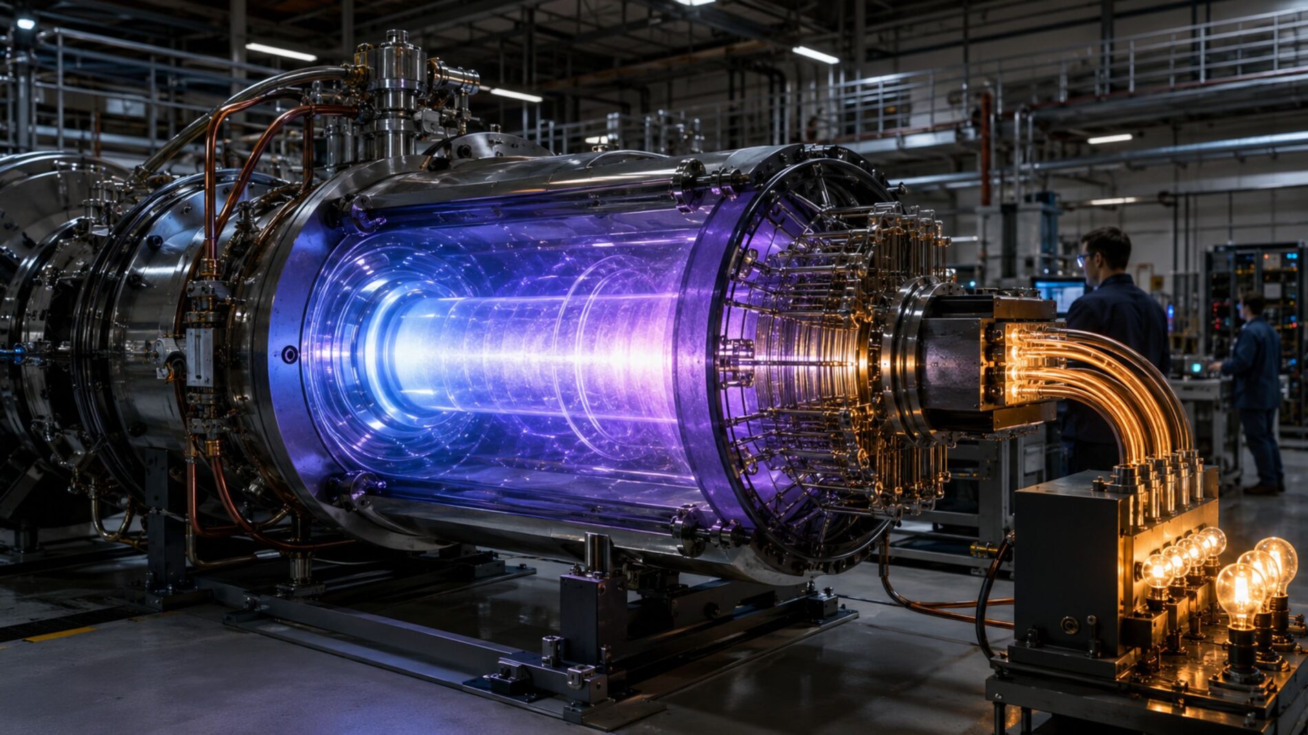 Bei der Kernfusion wandelt Realta Plasmaenergie direkt in Strom um. Das Verfahren könnte Fusionskraftwerke deutlich effizienter machen