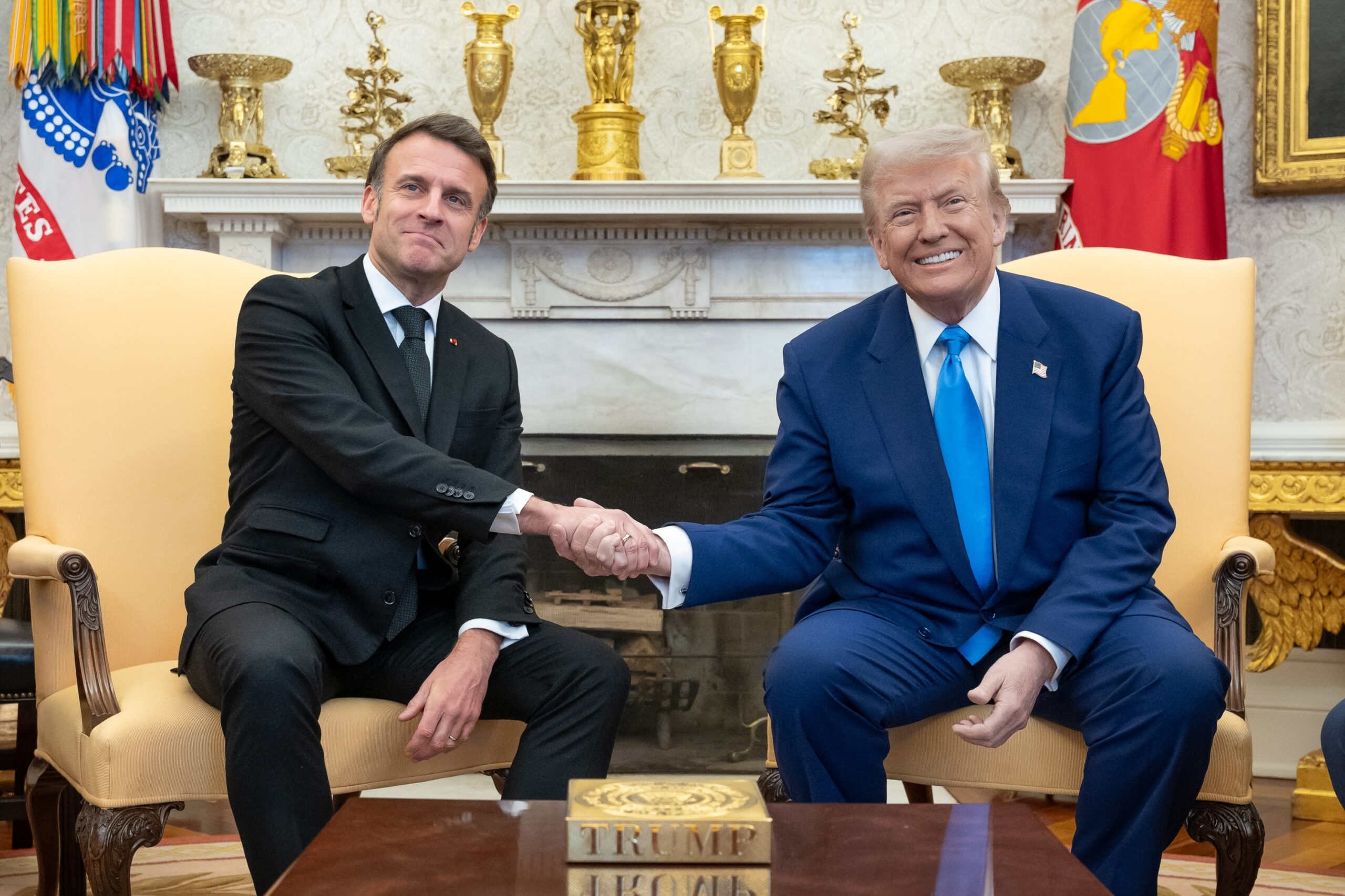 Macron präsentiert Trump Vorschläge zur Eindämmung des Ölpreises