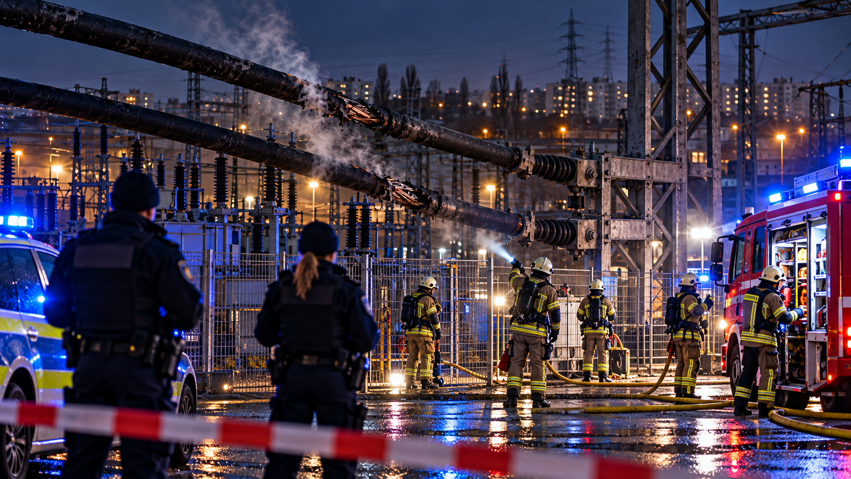 Wieder Sabotageakt auf Berliner Stromnetz – zwei 110-kV-Kabel beschädigt, 19 Betriebe betroffen